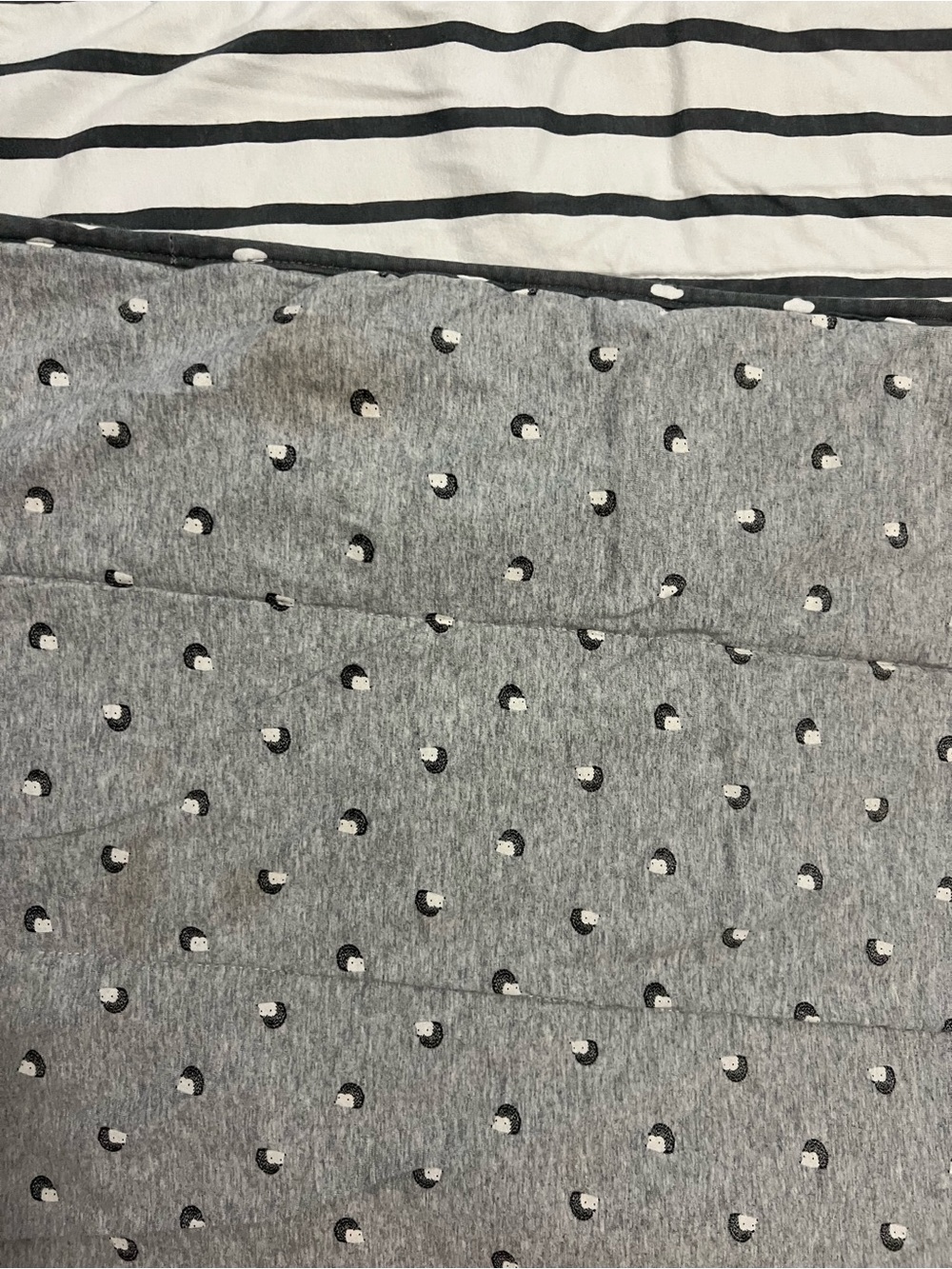 Gray and White Baby Blanket Bundle of 2 - Picture 6 of 8